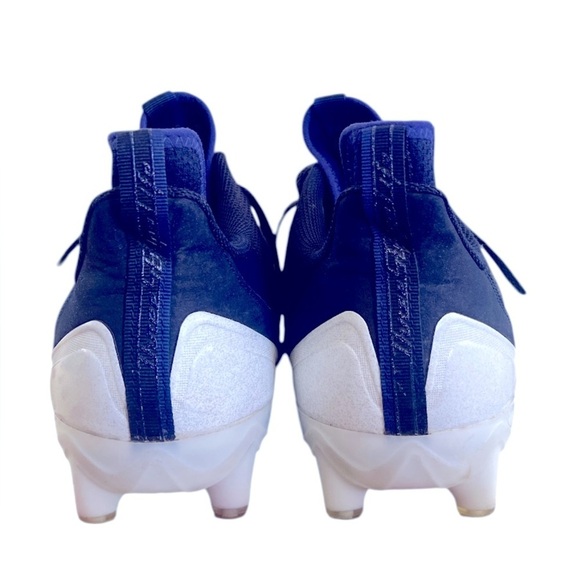 Adidas Blue and White Athletic Soccer Shoes - Picture 3 of 6